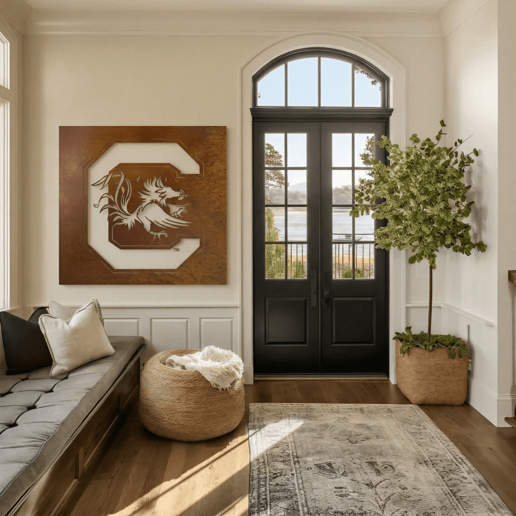 The Gamecock C - Metal Wall Art - Square - Anthem Classic