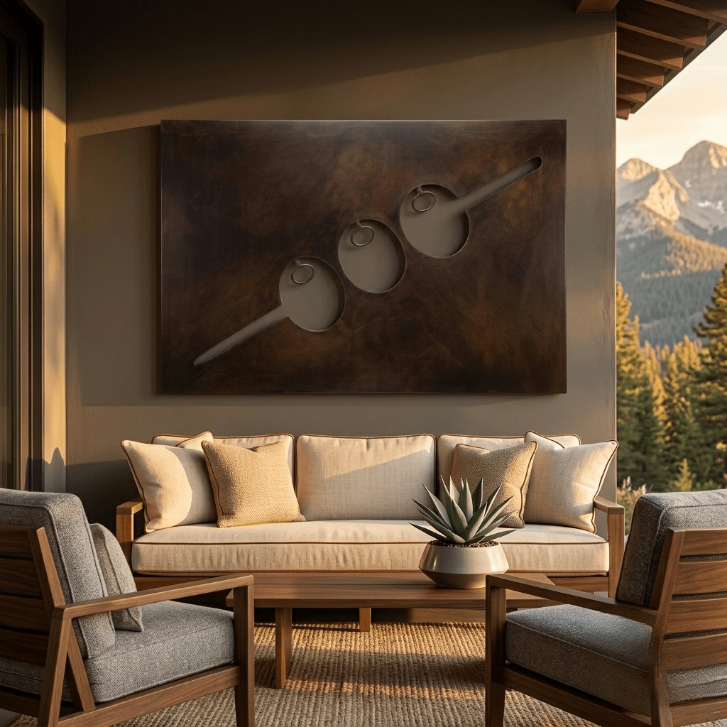 The Garnish - Metal Wall Art - Umber - Anthem Classic