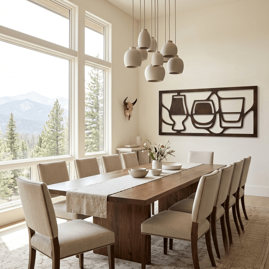 The Gathered Glass - Metal Wall Art - Umber - Anthem Classic