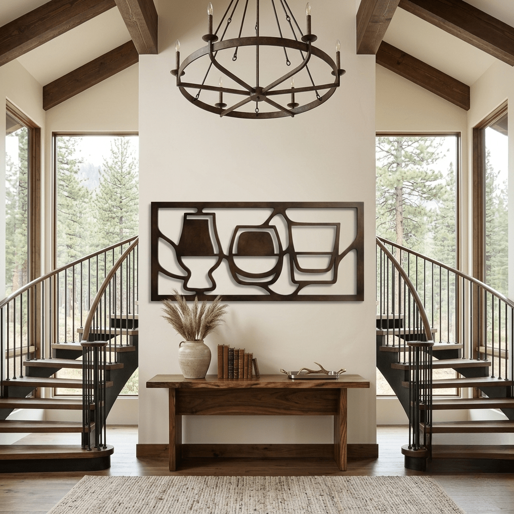 The Gathered Glass - Metal Wall Art - Umber - Anthem Classic