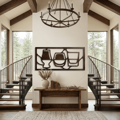 The Gathered Glass - Metal Wall Art - Umber - Anthem Classic