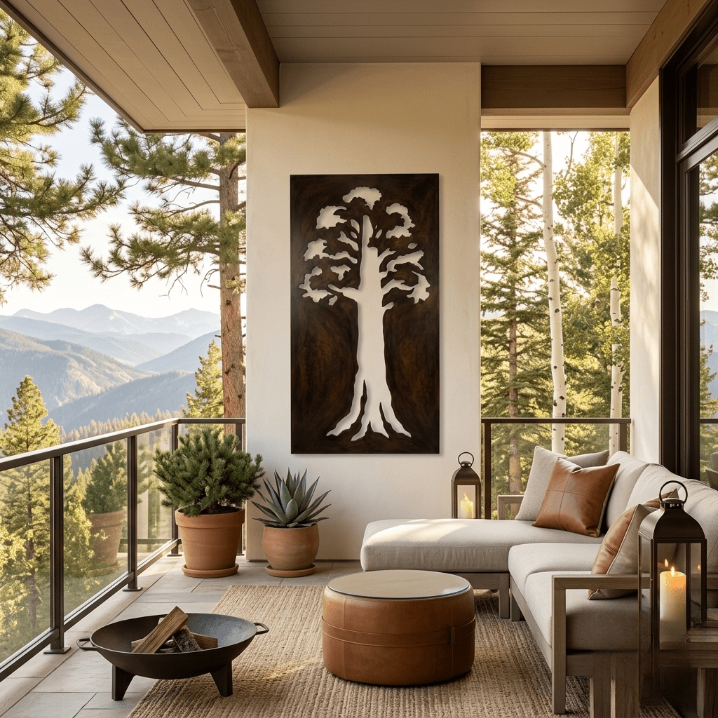The Giant Sequoia - Metal Wall Art - Umber - Anthem Classic