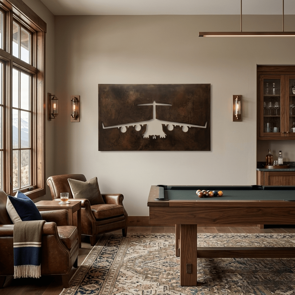 The Globemaster - Metal Wall Art - Umber - Anthem Classic