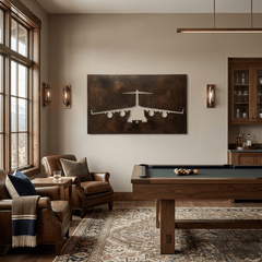 The Globemaster - Metal Wall Art - Umber - Anthem Classic