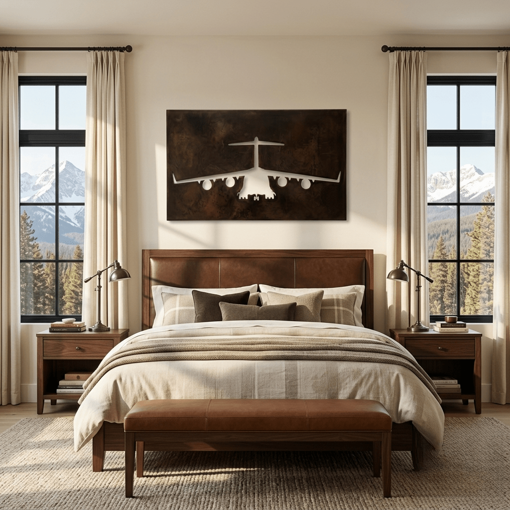 The Globemaster - Metal Wall Art - Umber - Anthem Classic