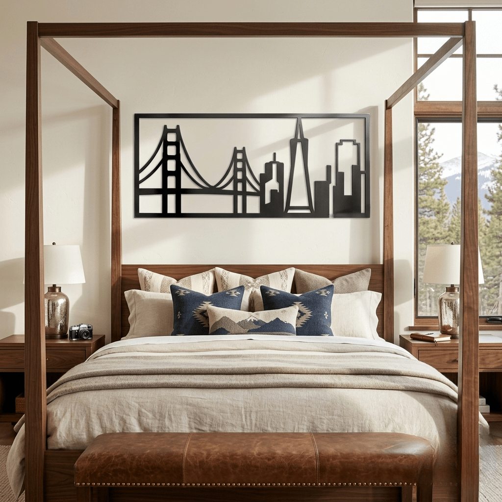 The Golden City Skyline - Metal Wall Art - Forge - Anthem Classic