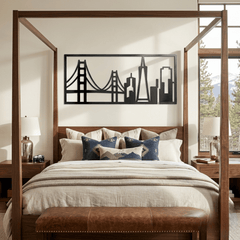 The Golden City Skyline - Metal Wall Art - Forge - Anthem Classic