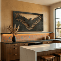 The Golden Eagle - Metal Wall Art - Forge