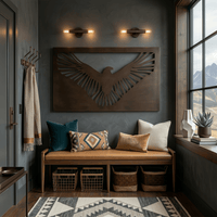 The Golden Eagle - Metal Wall Art - Umber