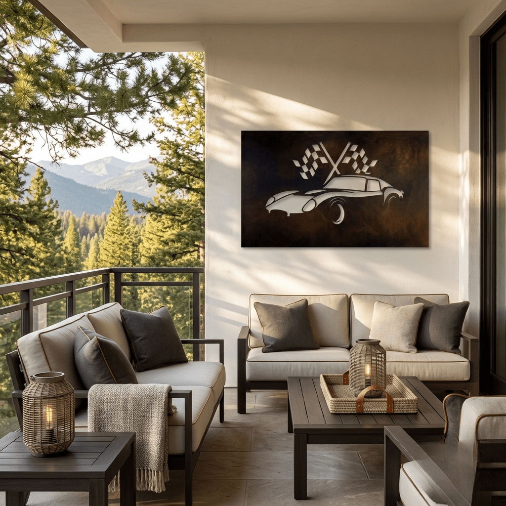 The Grand Tourer - Metal Wall Art - Umber - Anthem Classic