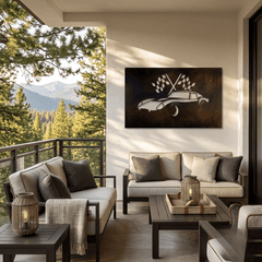 The Grand Tourer - Metal Wall Art - Umber - Anthem Classic