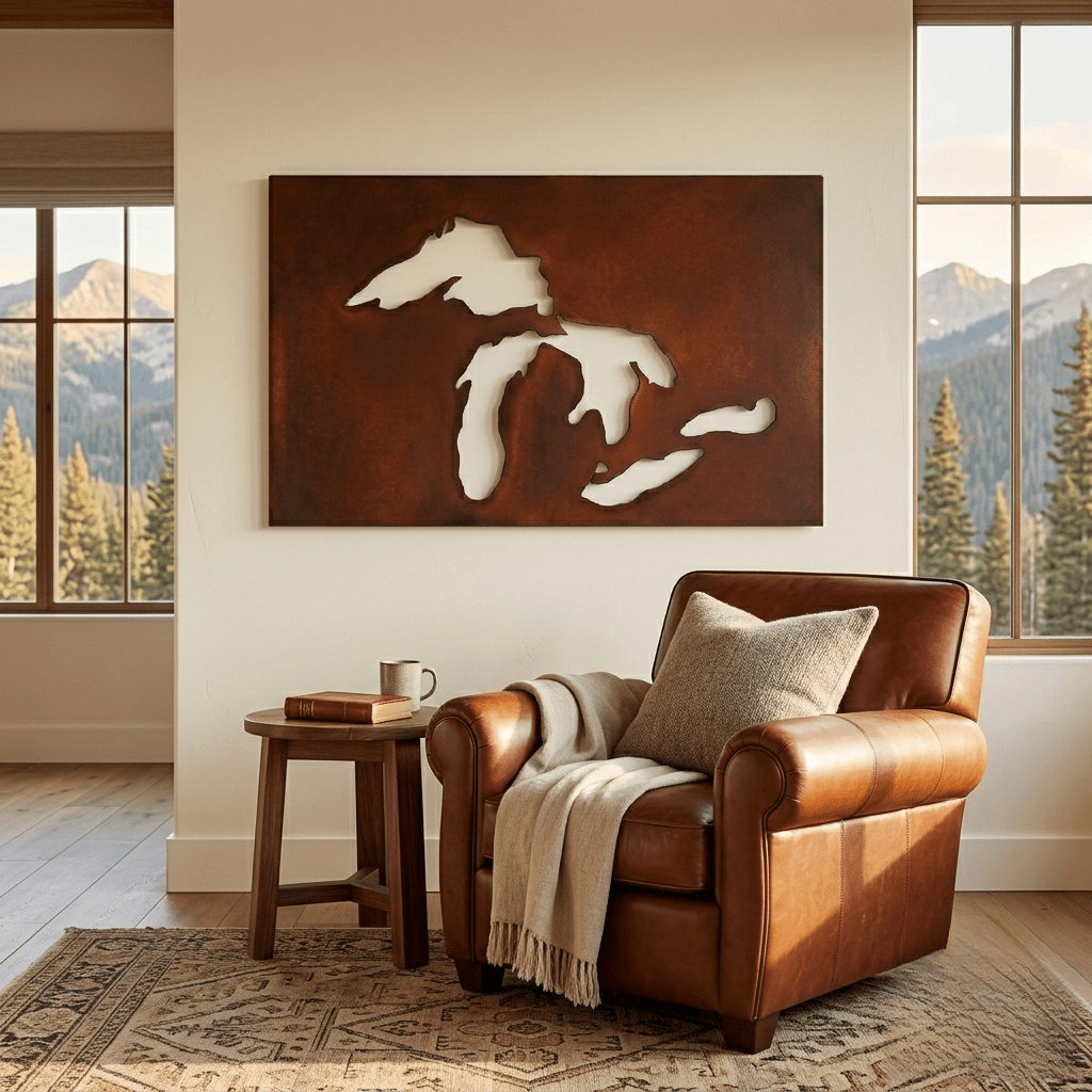 The Great Lakes - Metal Wall Art - Oxide - Anthem Classic