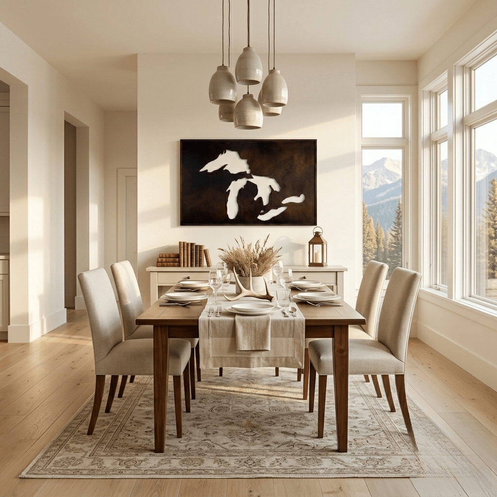 The Great Lakes - Metal Wall Art - Umber - Anthem Classic