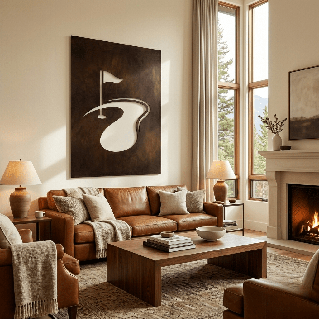 The Greenside - Metal Wall Art - Umber - Anthem Classic