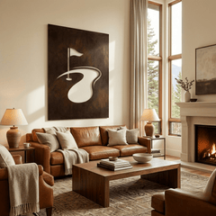 The Greenside - Metal Wall Art - Umber - Anthem Classic