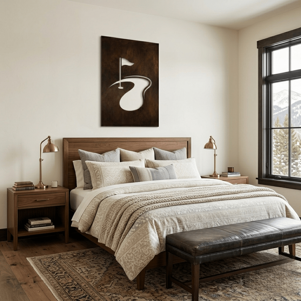 The Greenside - Metal Wall Art - Umber - Anthem Classic
