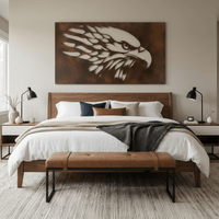 The Guardian - Metal Wall Art - Umber