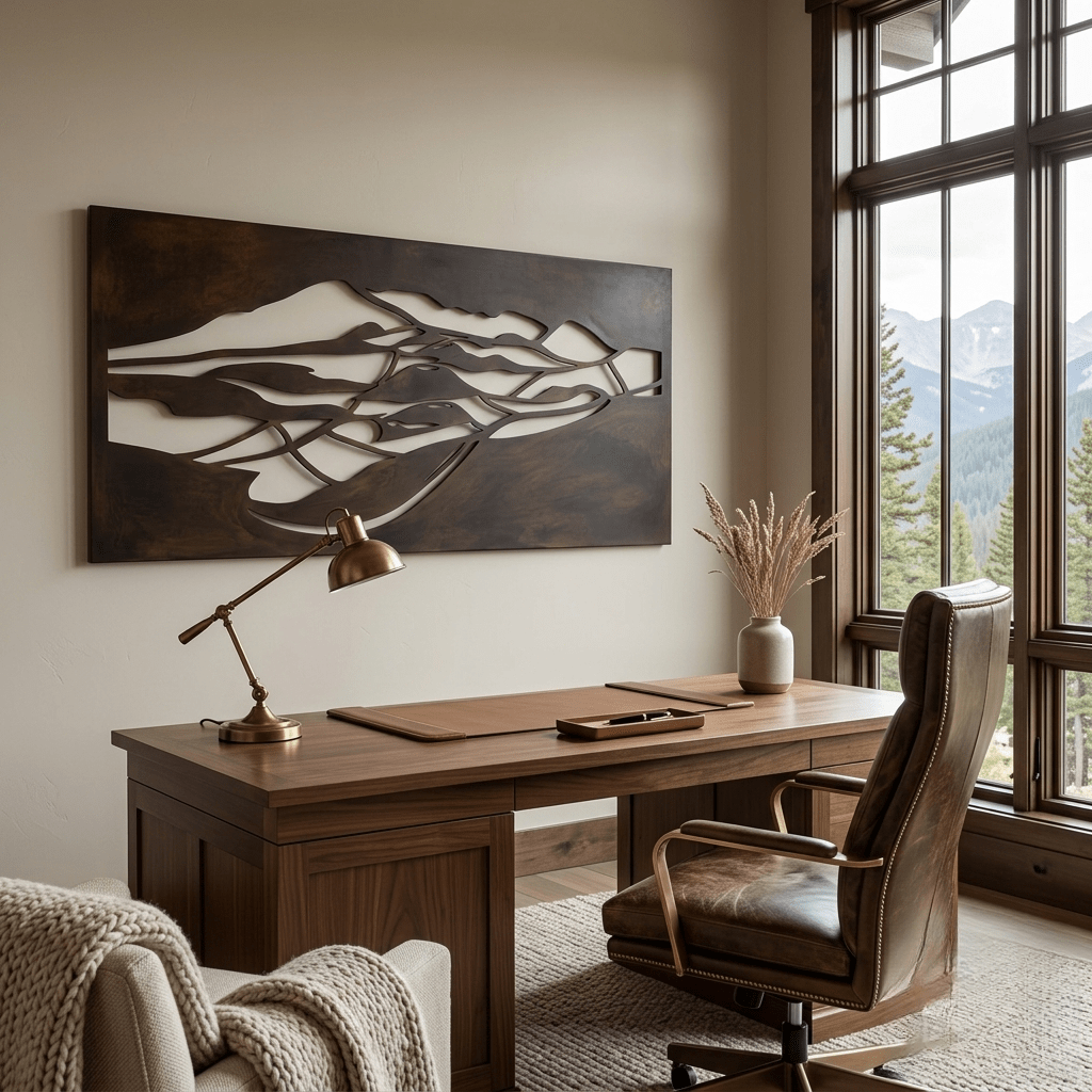 The Haleakala - Metal Wall Art - Umber - Anthem Classic