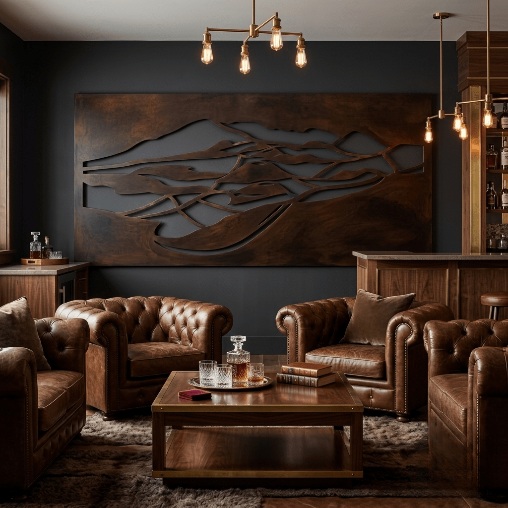The Haleakala - Metal Wall Art - Umber - Anthem Classic