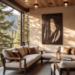 The Half Dome - Metal Wall Art - Umber - Anthem Classic