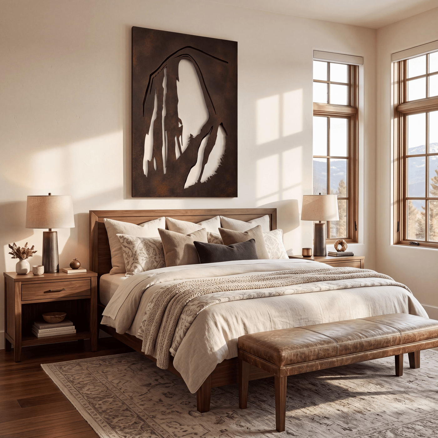 The Half Dome - Metal Wall Art - Umber - Anthem Classic