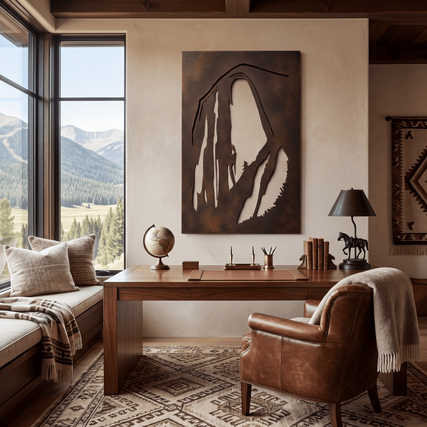 The Half Dome - Metal Wall Art - Umber - Anthem Classic