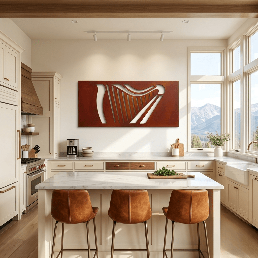 The Harp - Metal Wall Art - Oxide - Anthem Classic