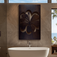 The Hawaii Hibiscus - Metal Wall Art - Umber - Anthem Classic