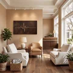 The Heartbeat - Metal Wall Art - Umber - Anthem Classic
