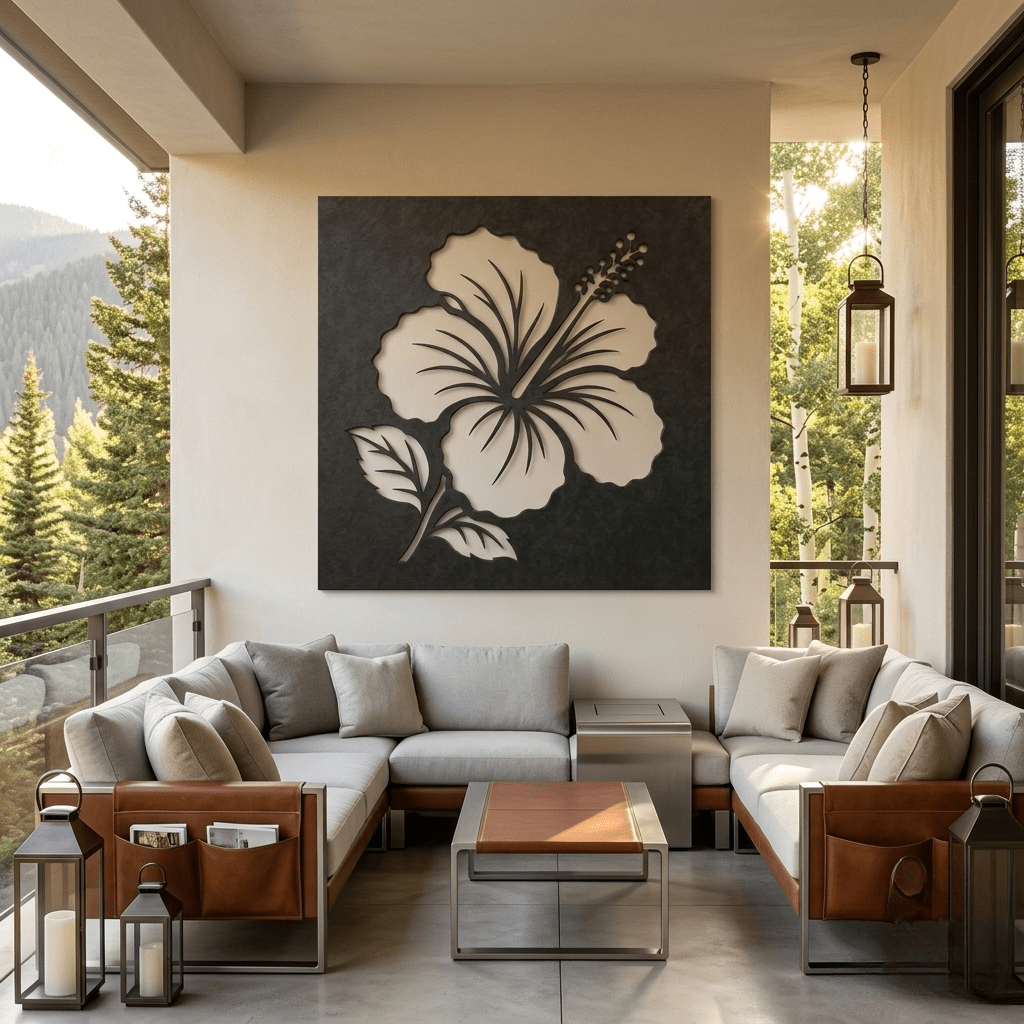 The Hibiscus - Metal Wall Art - Forge - Anthem Classic