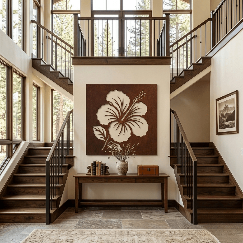 The Hibiscus - Metal Wall Art - Oxide - Anthem Classic