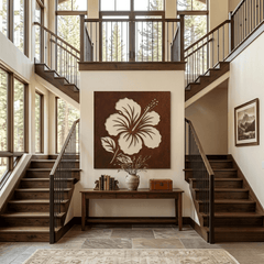 The Hibiscus - Metal Wall Art - Oxide - Anthem Classic