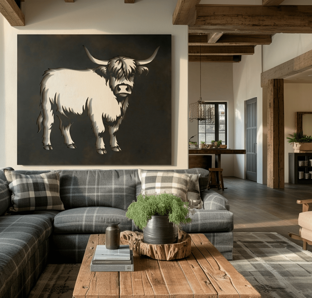 The Highland Cow - Metal Wall Art - Anthem Classic
