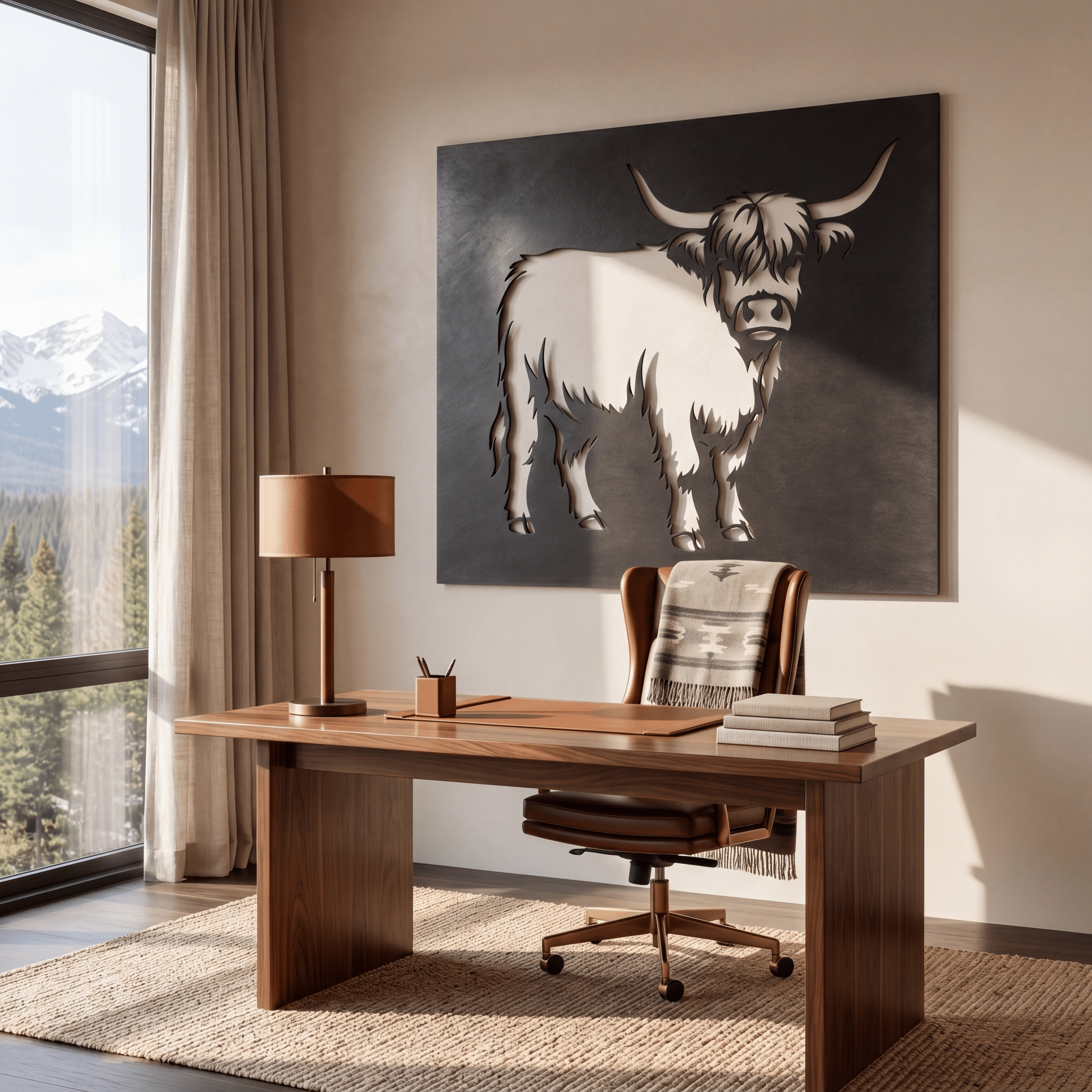 The Highland Cow - Metal Wall Art - Forge - Anthem Classic