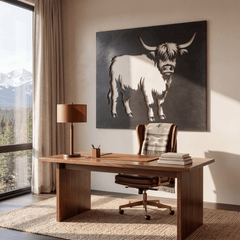 The Highland Cow - Metal Wall Art - Forge - Anthem Classic