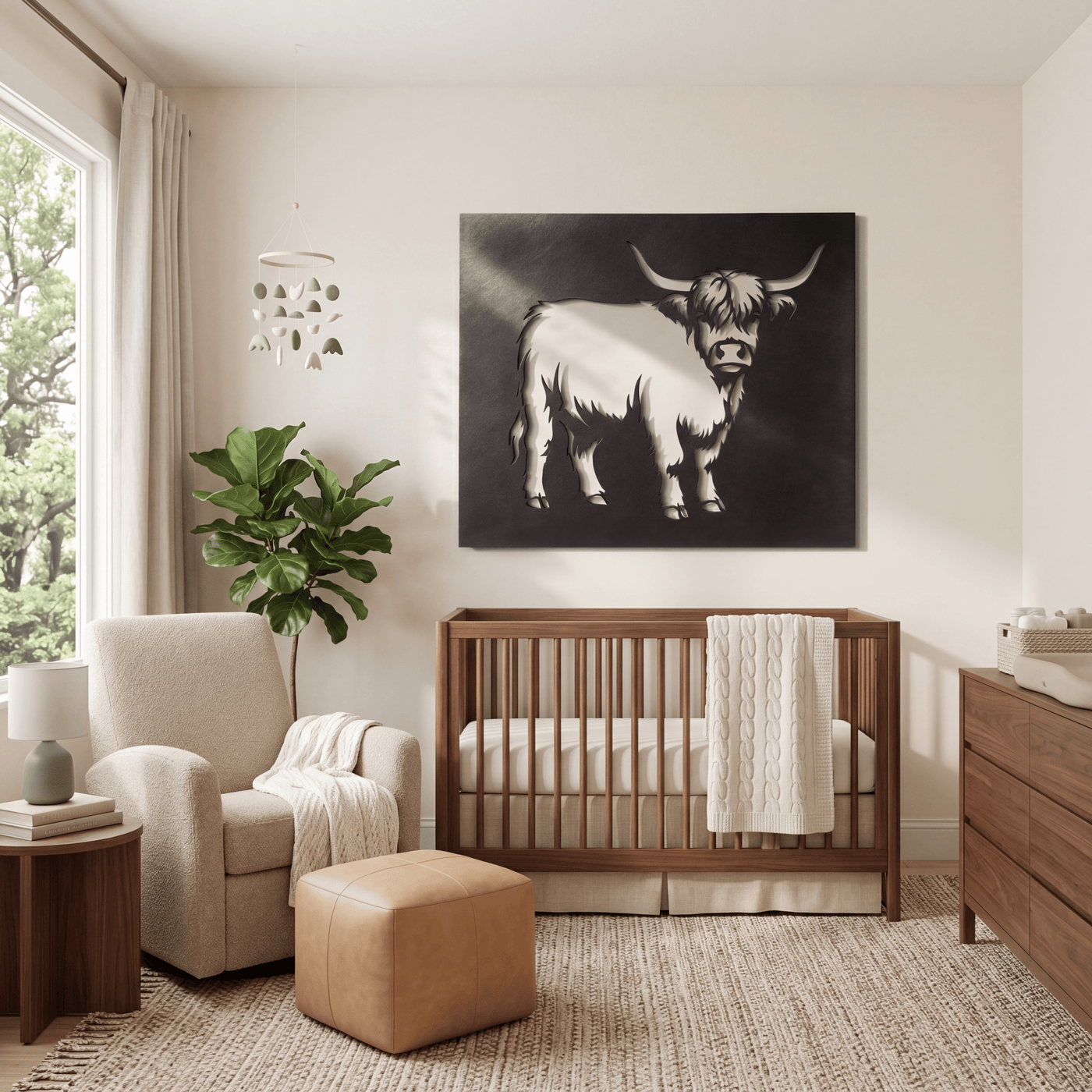 The Highland Cow - Metal Wall Art - Forge - Anthem Classic