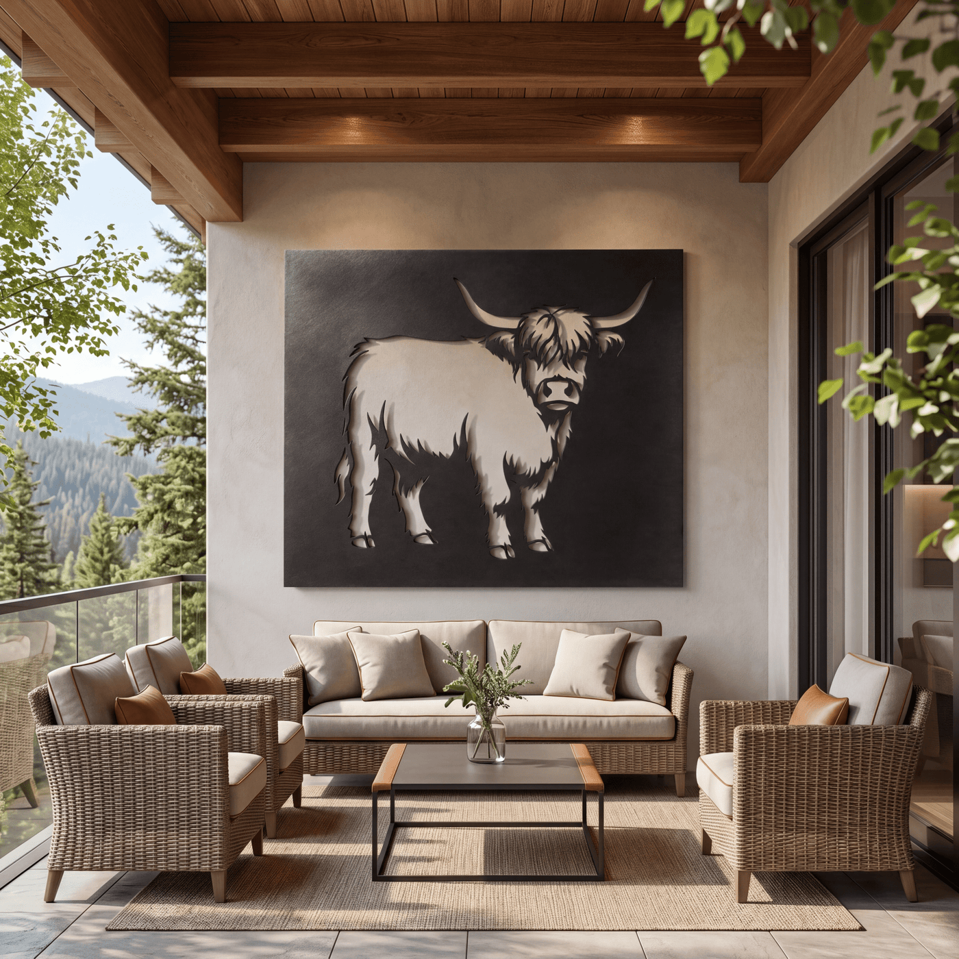 The Highland Cow - Metal Wall Art - Forge - Anthem Classic