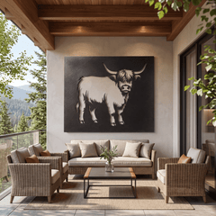 The Highland Cow - Metal Wall Art - Forge - Anthem Classic