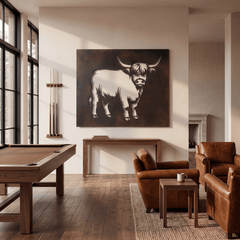 The Highland Cow - Metal Wall Art - Umber - Anthem Classic