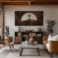 The Hilltop - Metal Wall Art - Umber