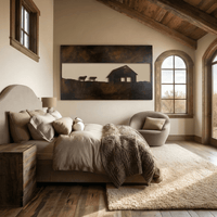 The Homestead - Metal Wall Art - Umber