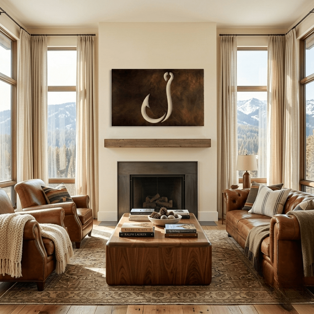 The Hook - Metal Wall Art - Umber - Anthem Classic