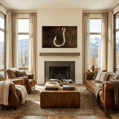 The Hook - Metal Wall Art - Umber - Anthem Classic