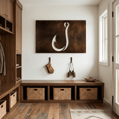 The Hook - Metal Wall Art - Umber - Anthem Classic