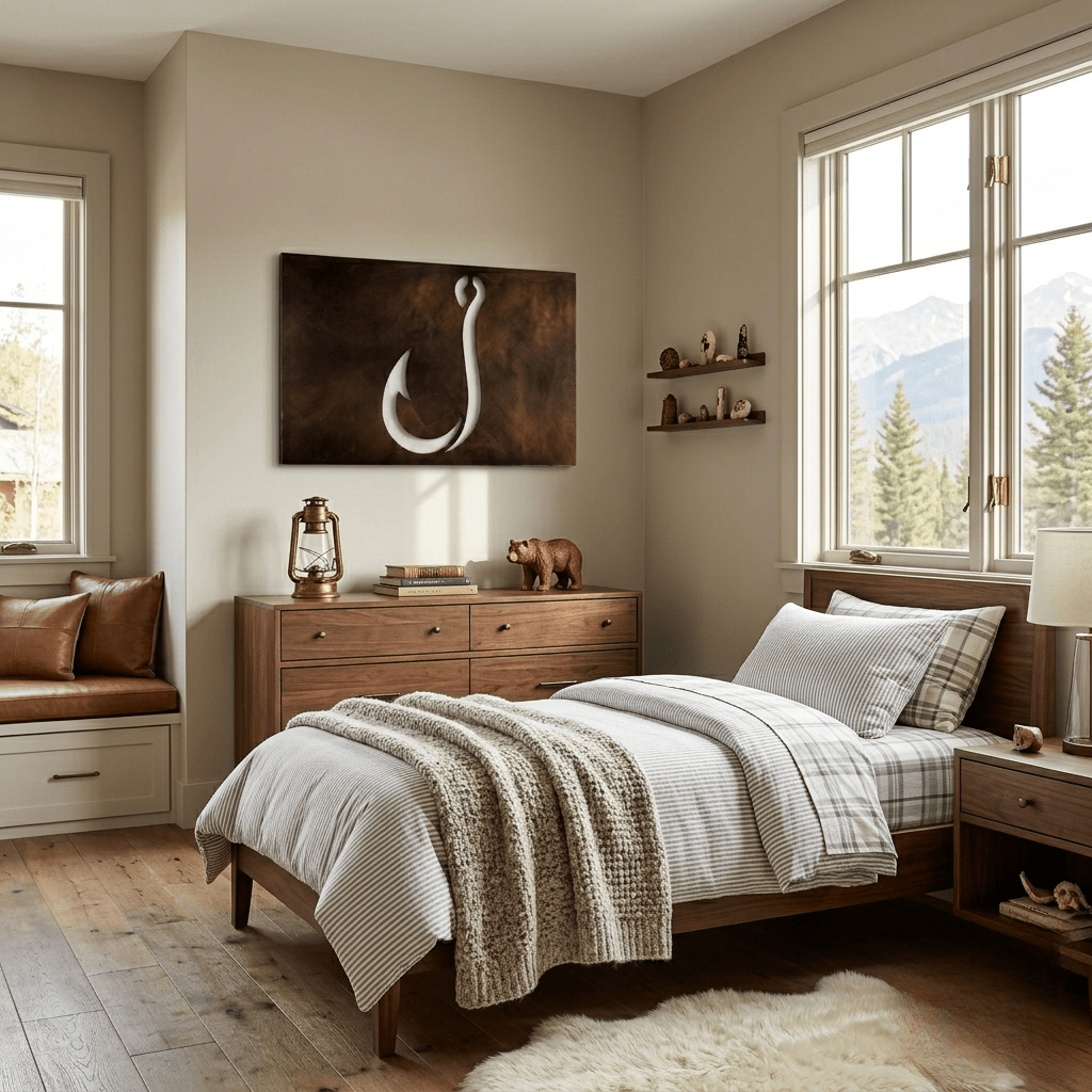 The Hook - Metal Wall Art - Umber - Anthem Classic