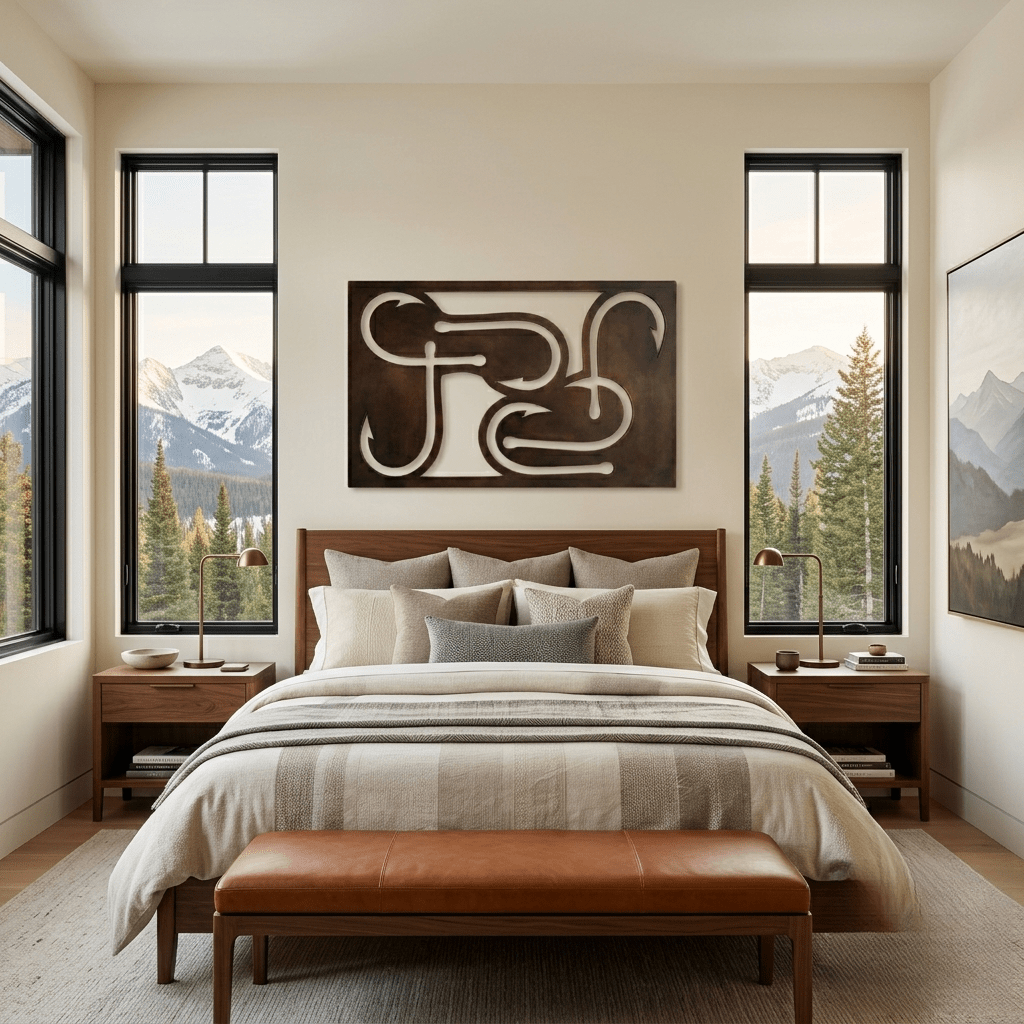 The Hook Theory - Metal Wall Art - Umber - Anthem Classic