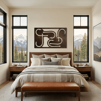 The Hook Theory - Metal Wall Art - Umber