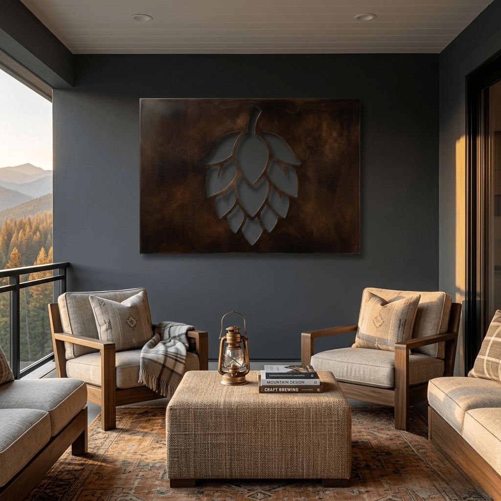 The Hop - Metal Wall Art - Umber - Anthem Classic