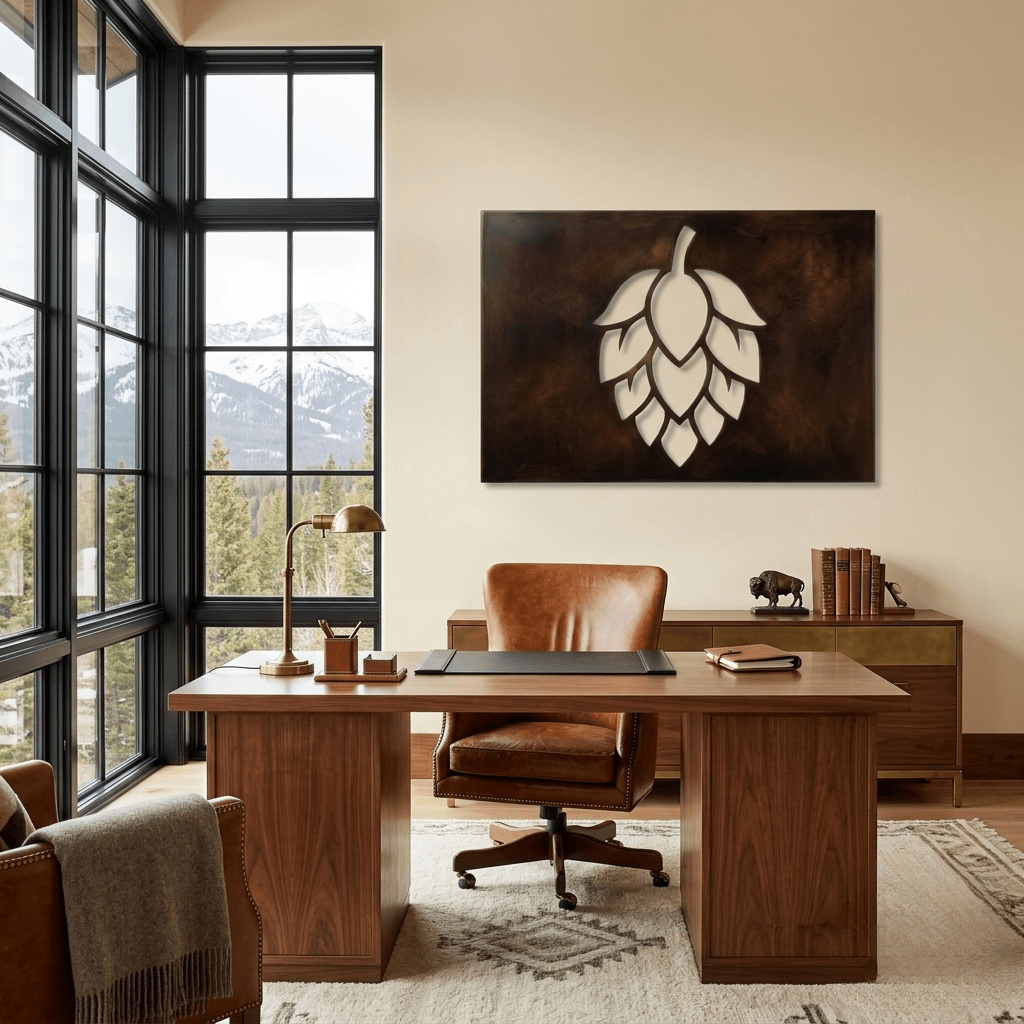 The Hop - Metal Wall Art - Umber - Anthem Classic