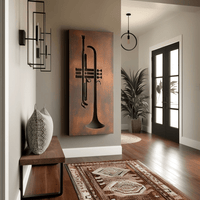 The Horn - Metal Wall Art - Oxide